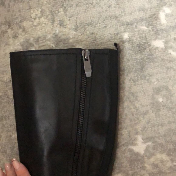 New Marc Fisher Glimmer WIDE CALF Black Riding Knee High Boots Genuine Leather - Picture 8 of 15